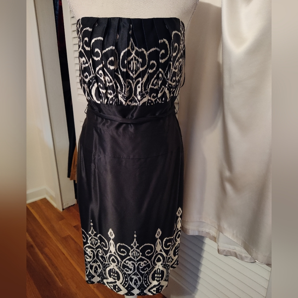 100% silk WHBM strapless dress - Picture 1 of 11